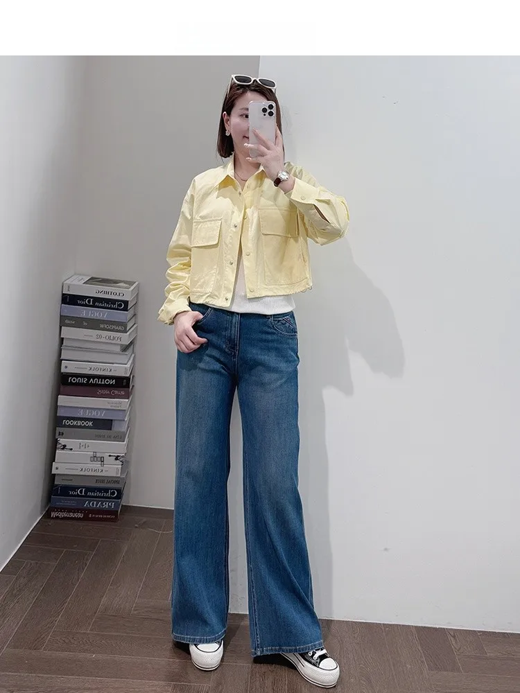 

Spring 2025 Trendy White Color Dstring Quali Top Pear ape Body Slimming ort Outerwear for Women Faionable Casual Wear