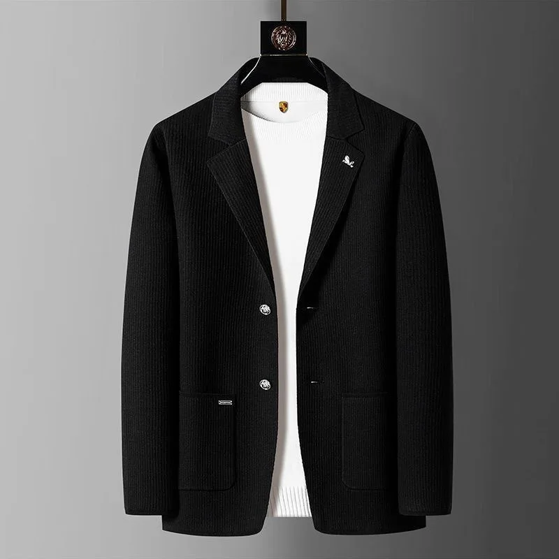 

199 High-end black suit jacket for men autumn and winter business suit groom dress suit jacket