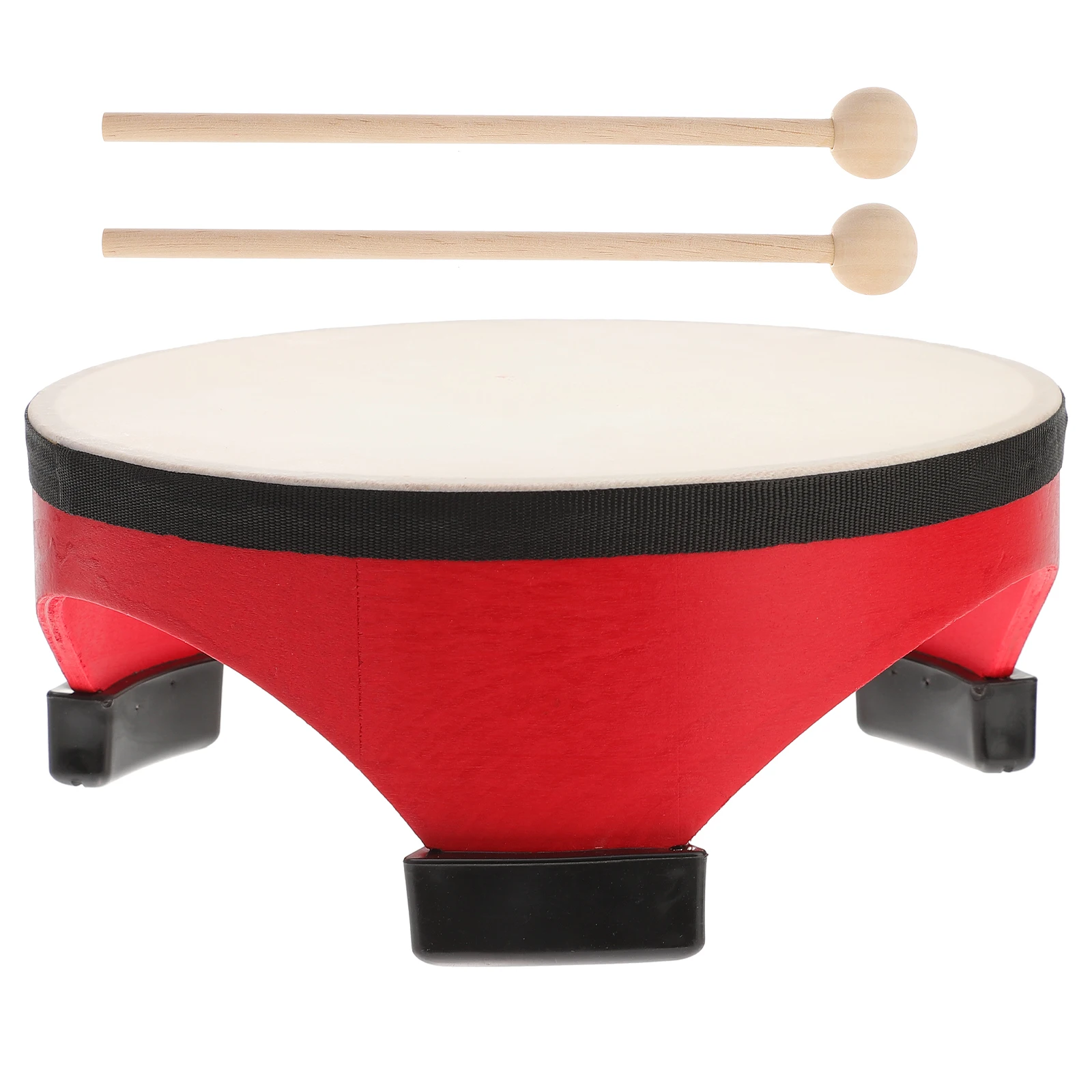 

1Set Sheepskin Floor Drum Percussion 's Musical Instrument for Early Education and Rhythm Practice Sheepskin Floor Drum