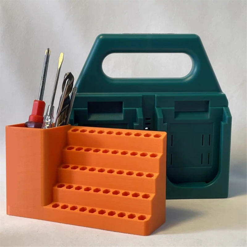 37ME Pegboard مفك بت الأدوات مع 20 25 50 10 فتحات حقيبة تخزين بلاستيكية DIY المهنية
