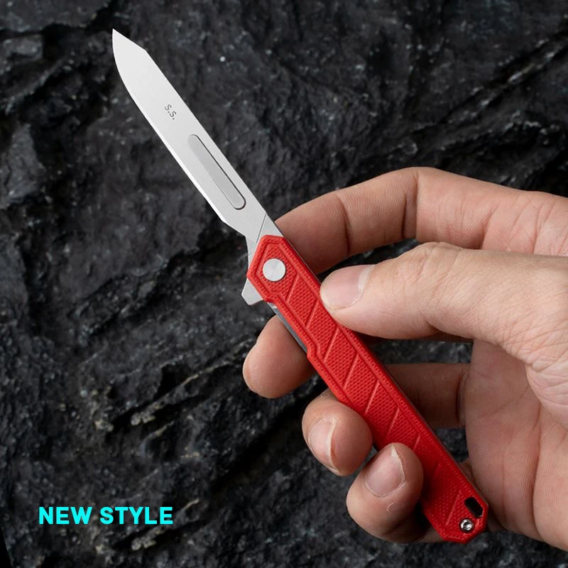 NEW The PEI/G10 Handle Folding Knife Suitable For A Variety Of Scalpel Blades Mini Portable EDC Utility Knife With NO60 Blades