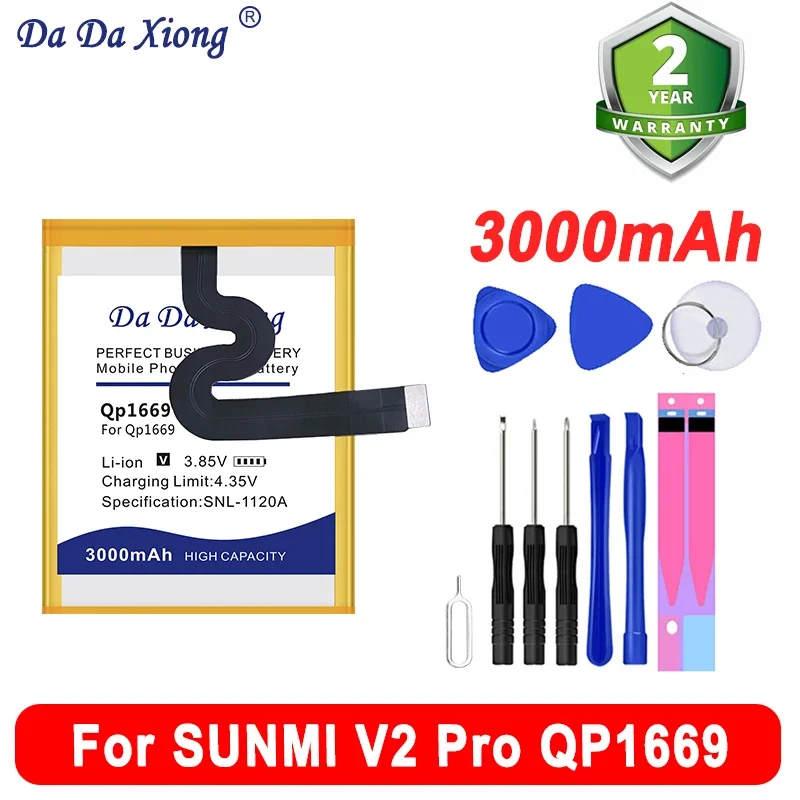 

2025 New QP1659 ZAP1522 W5910 QP1669 Replace Battery For Veken Sunmi M1 V2 P2 Pro Qp1659 Zap1522 W5910 Qp1669 Bateria + Tools