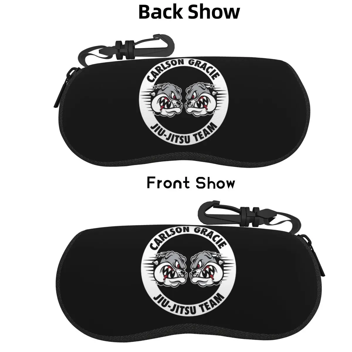 

Carlson Gracie Jiu-Jitsu Team Shell Glasses Case Protective Sunglasses Box Women Men Soft Eyeglass Bag Pouch