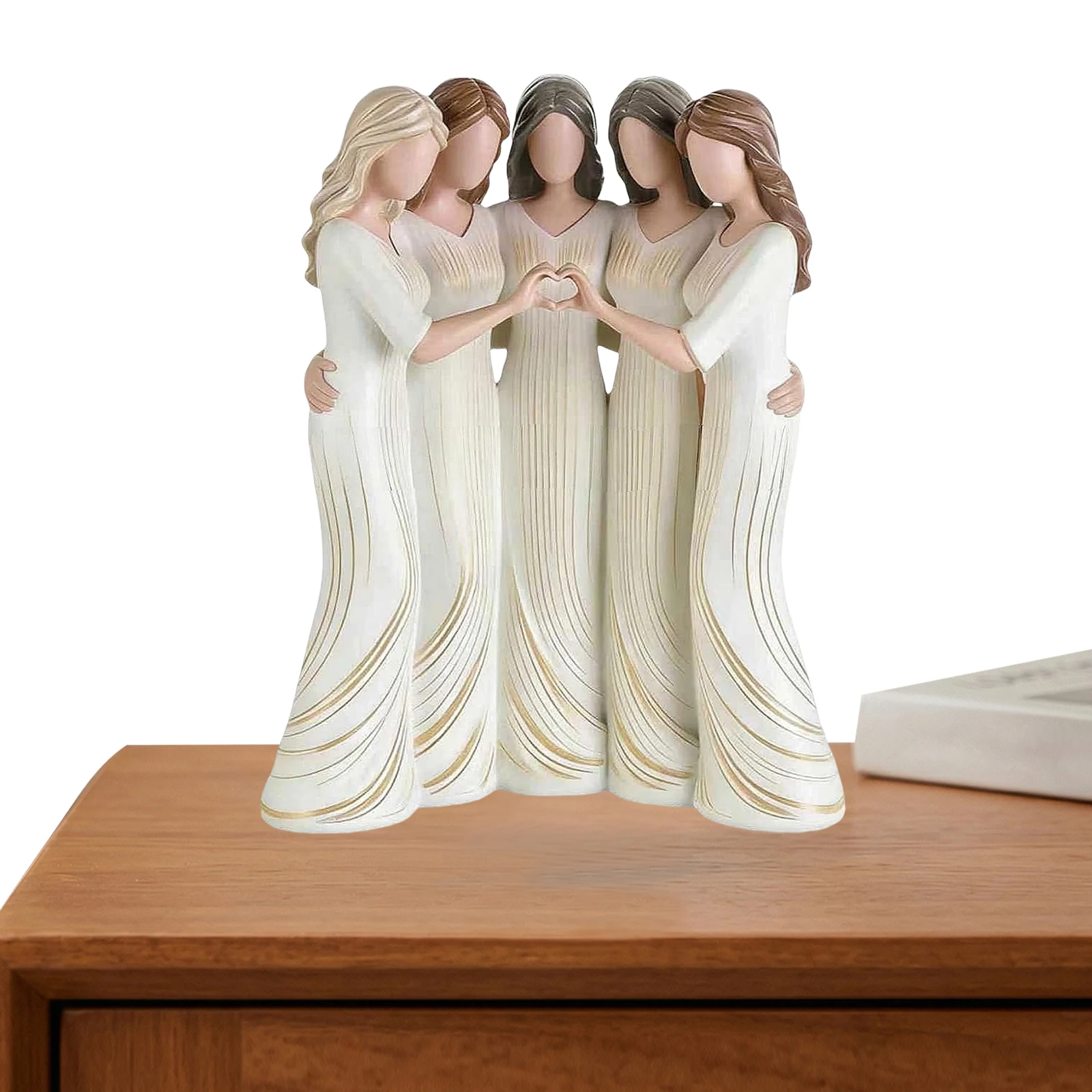 Sisters Hugging Figurines Multi Purpose Women Decorative Figurine Meaningful Friendship Ornaments for Wedding Party Decoration