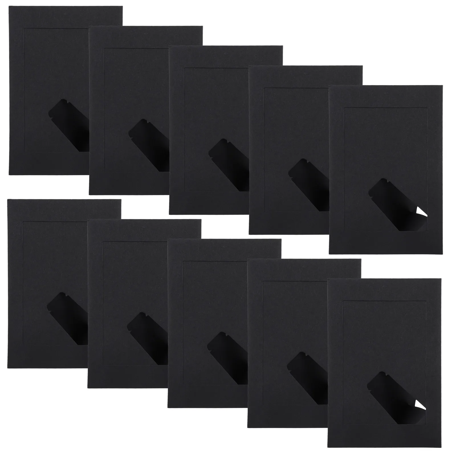 Kraft Paper Photo Frames 10 Pack Sturdy DIY Tabletop Picture Holders for Home Living Room Bedroom Decor