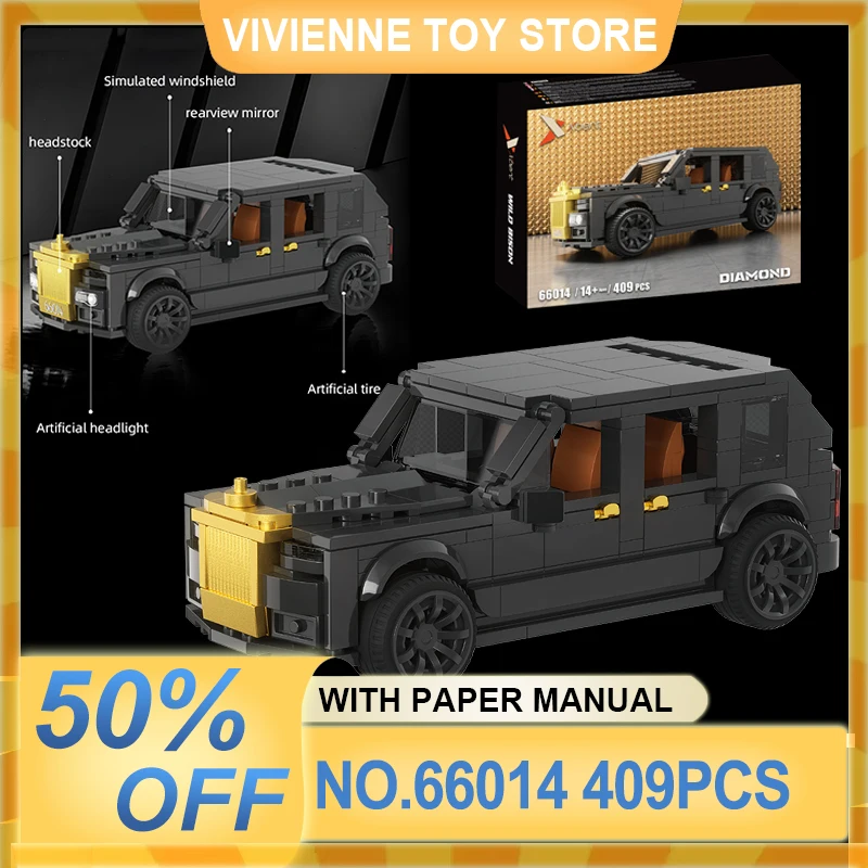 

Xbert 66014 MOC Crafted Racing Car Model Building Blocks Set Bricks Assembly puzzle Display-worthy Toys Christmas Gift For Kids