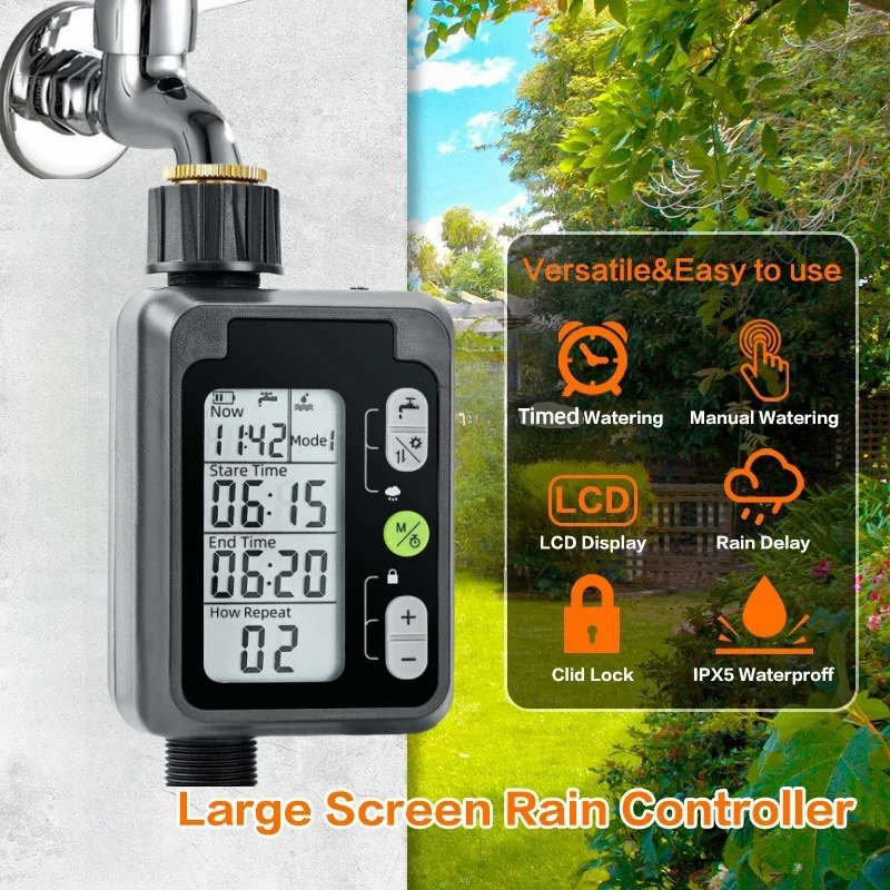 Gardening intelligent timed flower watering device garden balcony farm sprinkler spray automatic flower watering timer