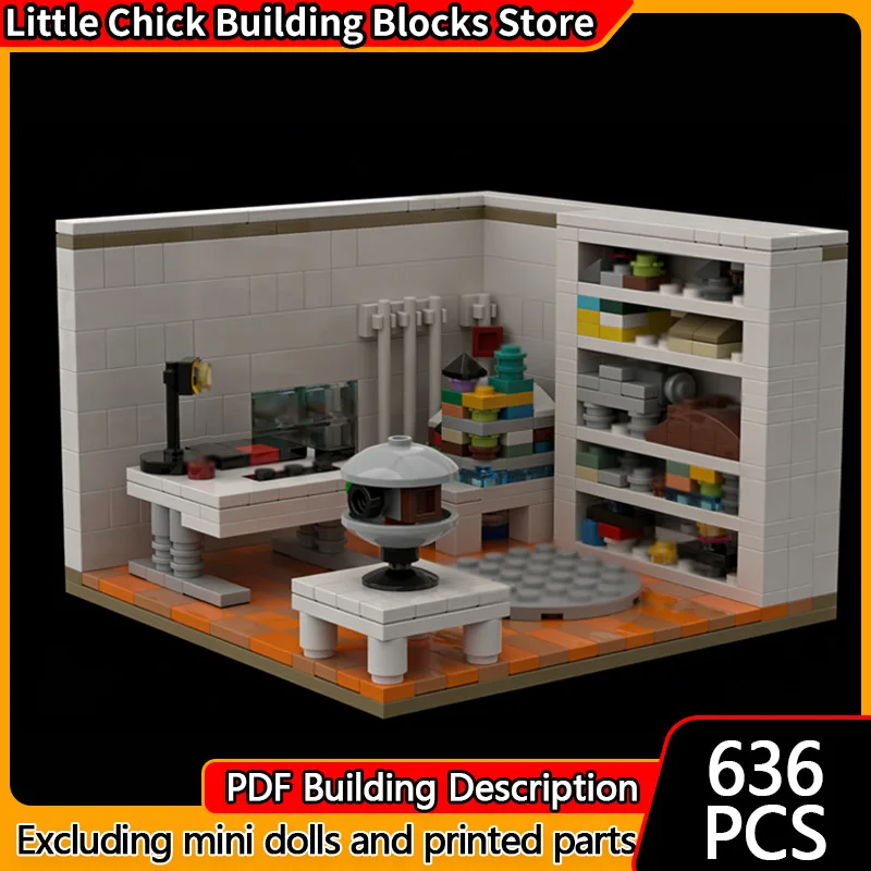 

City Street View Model MOC Building Bricks Miniature Indoor Scene Modular Technology Gifts Holiday Assemble Children Toys Suit