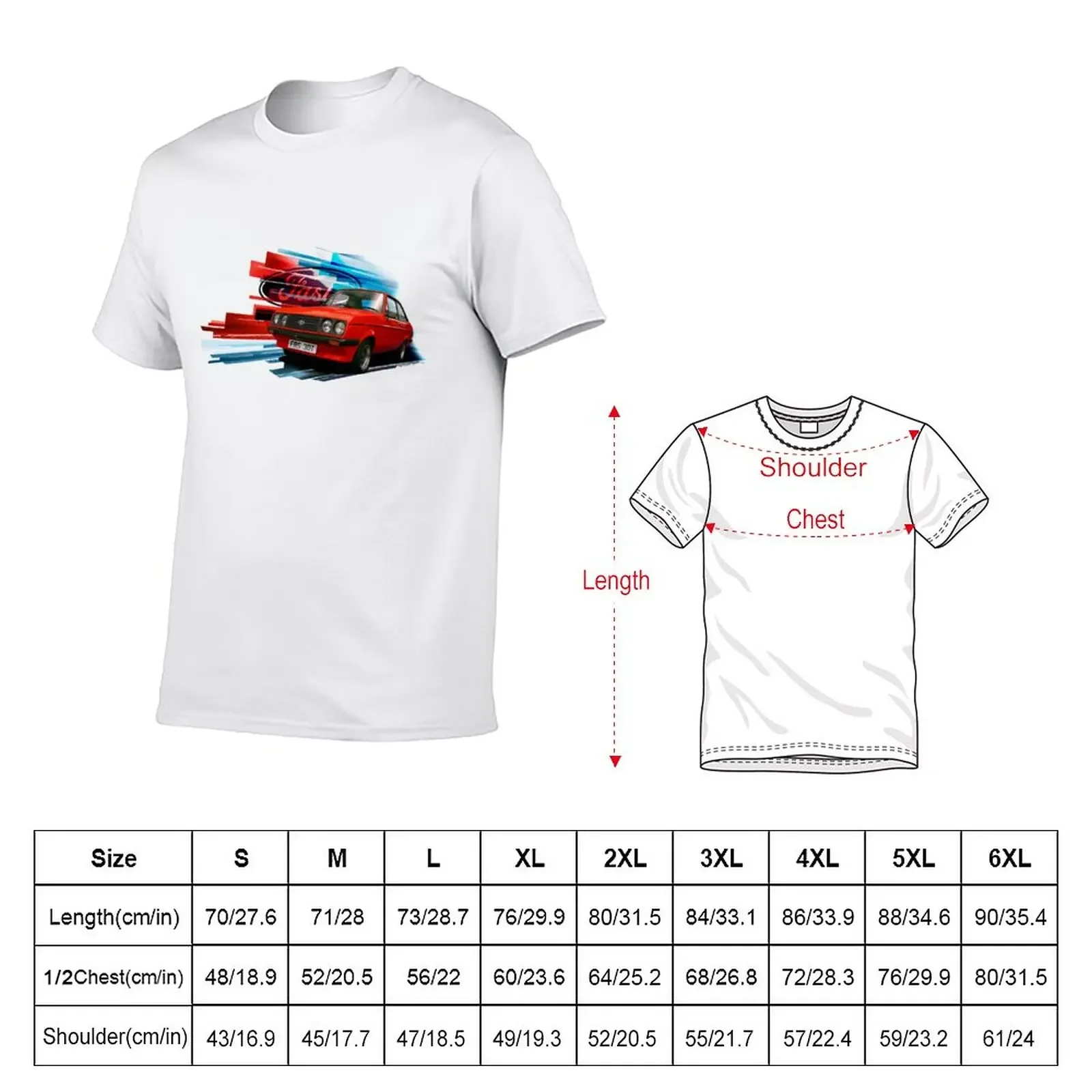 Fast Escort RS2000 T-Shirt customs design your own sports fans heavy weight t shirts for men