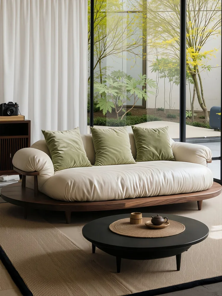 Arc leisure sofa moon arc black walnut creative furniture
