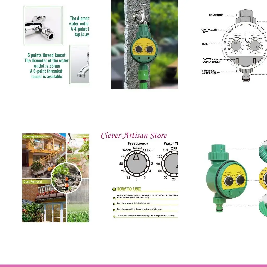 

E06B Waterproof Irrigation Controller for Drip Irrigation & Lawn Watering System