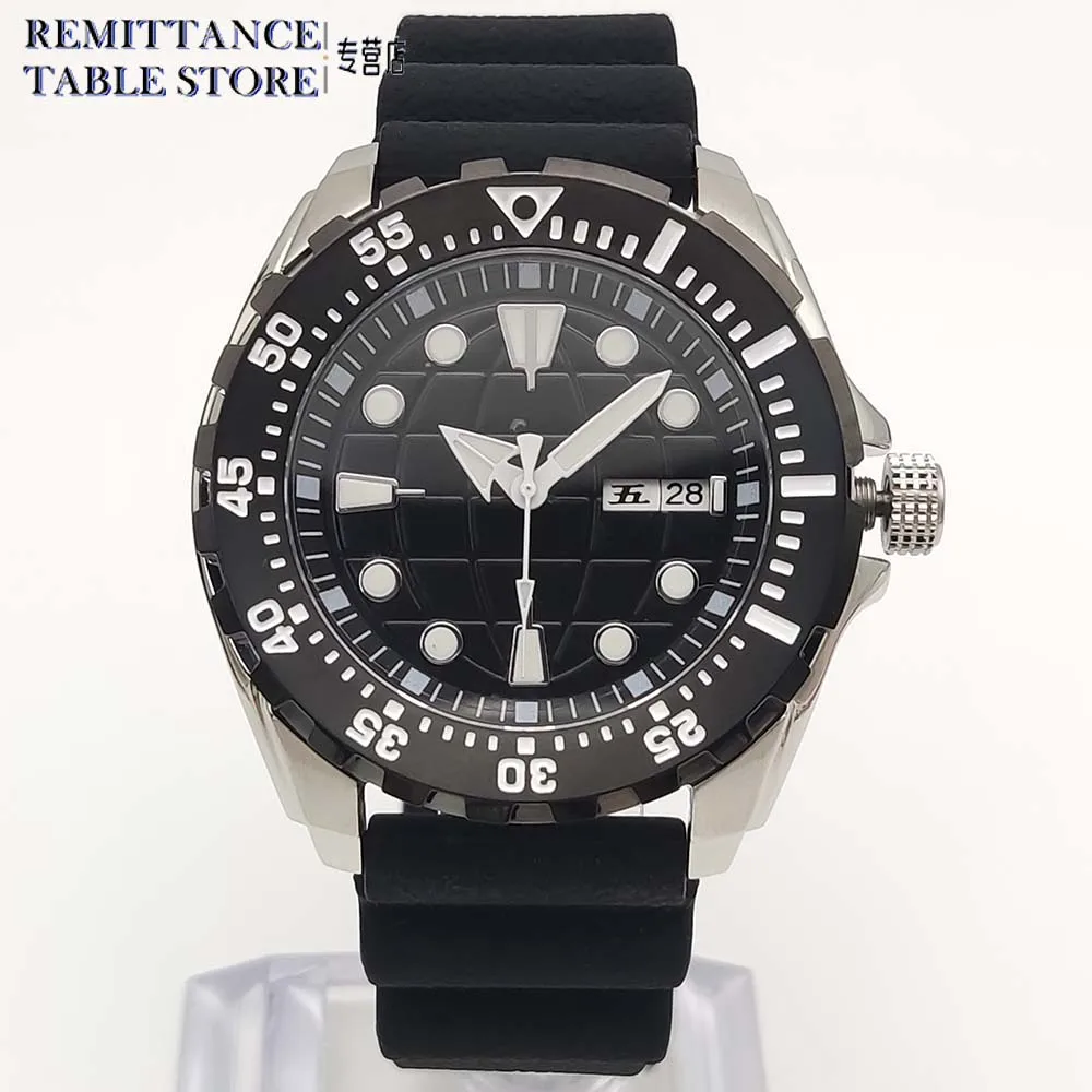 Business Fashion Men\'s Automatic Mechanical Watch NH36 Watch Sapphire Crystal Green Luminous Dial Waterproof Screw Crown