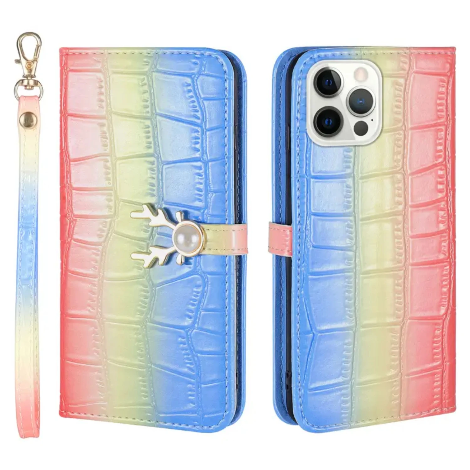 حافظة محفظة أنيقة وعالية الجودة وحماية نهائية لهاتف آيفون 14 13 12 11 Pro Max XR XS X 7 8 Plus SE 2022 - هاتف أنيق