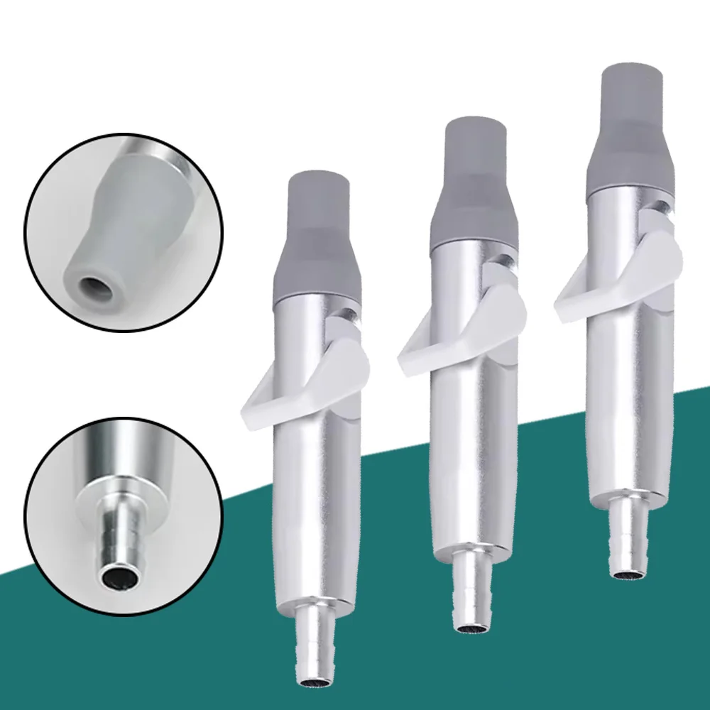 

3PCS/5PCS Dental Weak Suction Handle Saliva Ejector System with Suction Valve Tip Adapter and Gray Silicone Cover