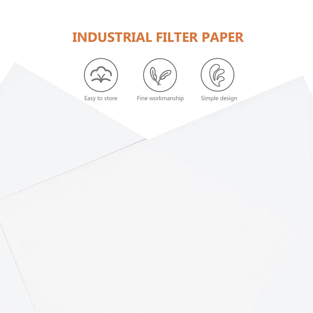 

60 Sheets 30x30cm Qualitative Filter Papers Laboratory Consumables White Experiment Tools Medium Speed Filtration