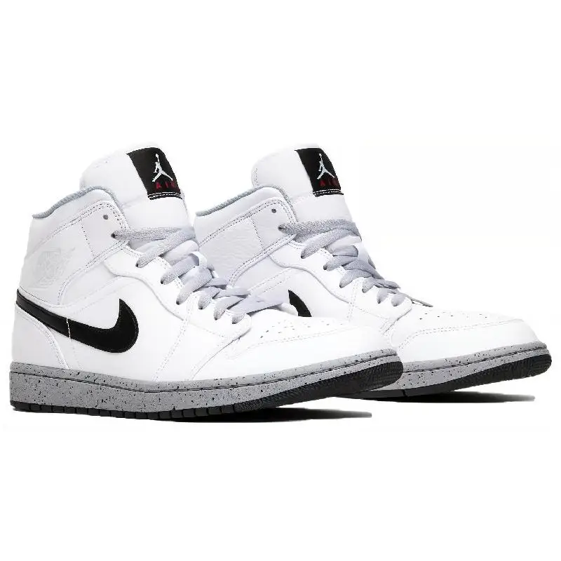 Nike-Baskets Accidents 1 Mid White Cement, 554724-115