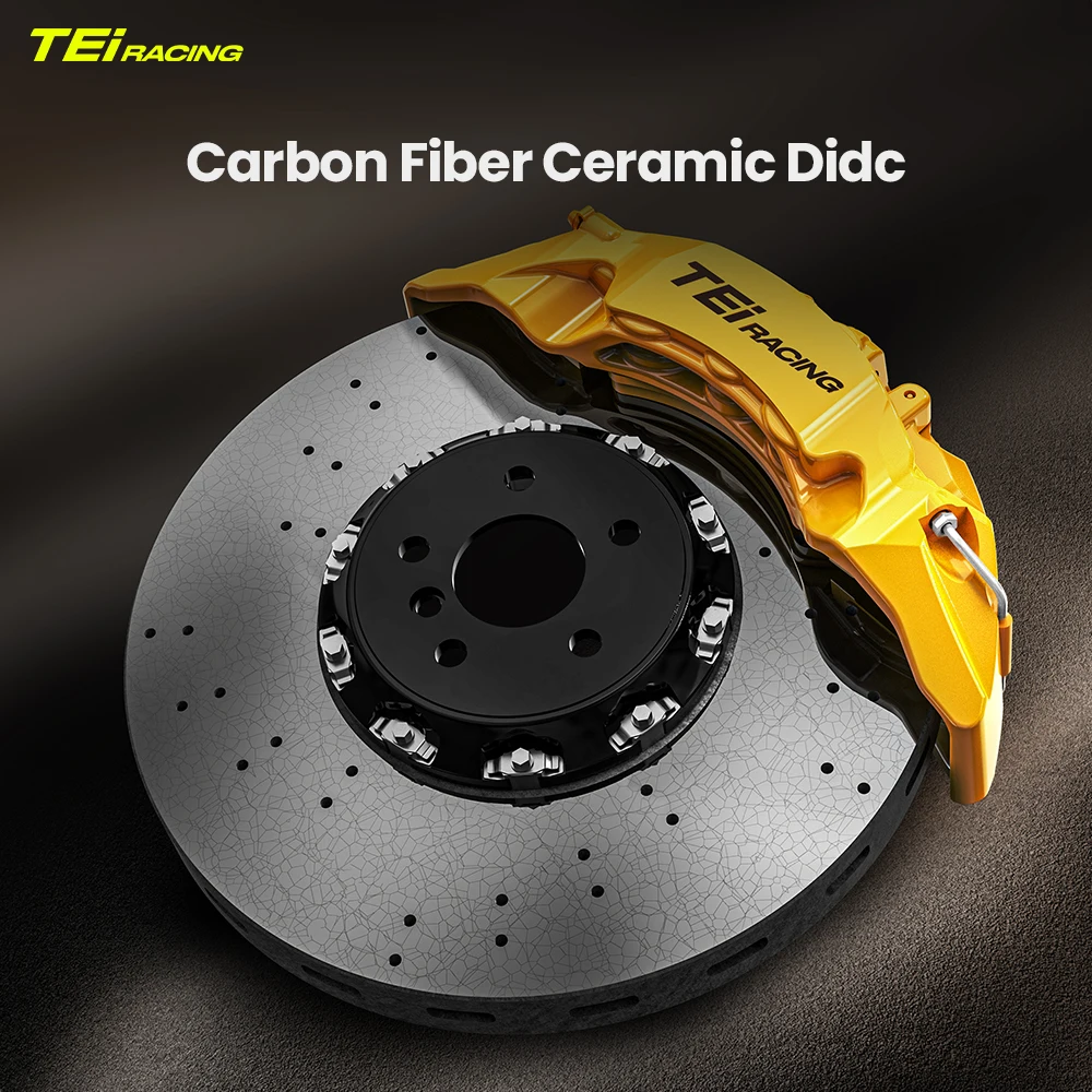 TEI Brake Disc 355mm/380mm/400mm/410mm/420mm Carbon Fiber Ceramic Disc for for Mercedes W204 BMW E46 E90 E92 E93 Audi F5 C7