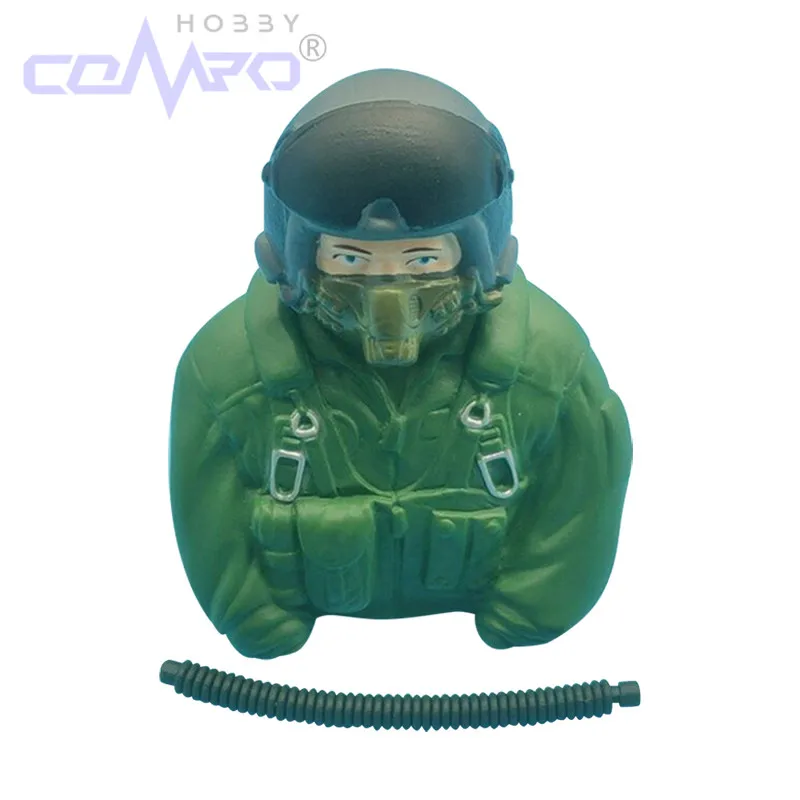 1/6スケール パイロットフィギュア おもちゃモデル RC飛行機アクセサリー ホビー 固定翼 RC航空機 モデル飛行機 カラー グリーン オレンジ ブルー 1個