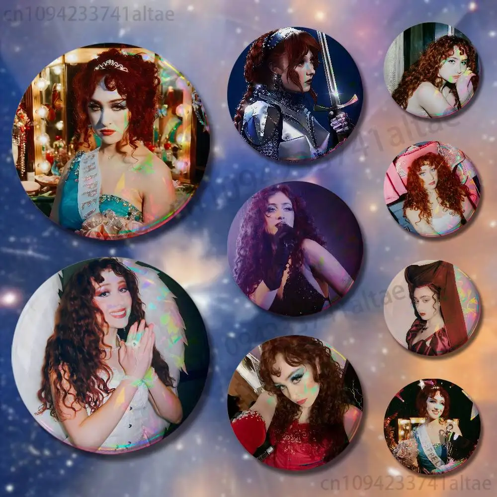 

C-Chappell Roan Midwest Princess Badges 25mm 32mm 44mm 58mm 75mm Cartoon Brooch Pins Backpack Hat Accessories Lover Gifts