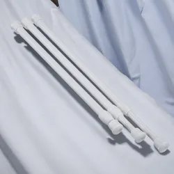 30-90CM Multi Purpose Spring Loaded Extendable Telescopic Curtain Pole Tension Rail Net Voile Pole Net Rods Curtain Telescopic