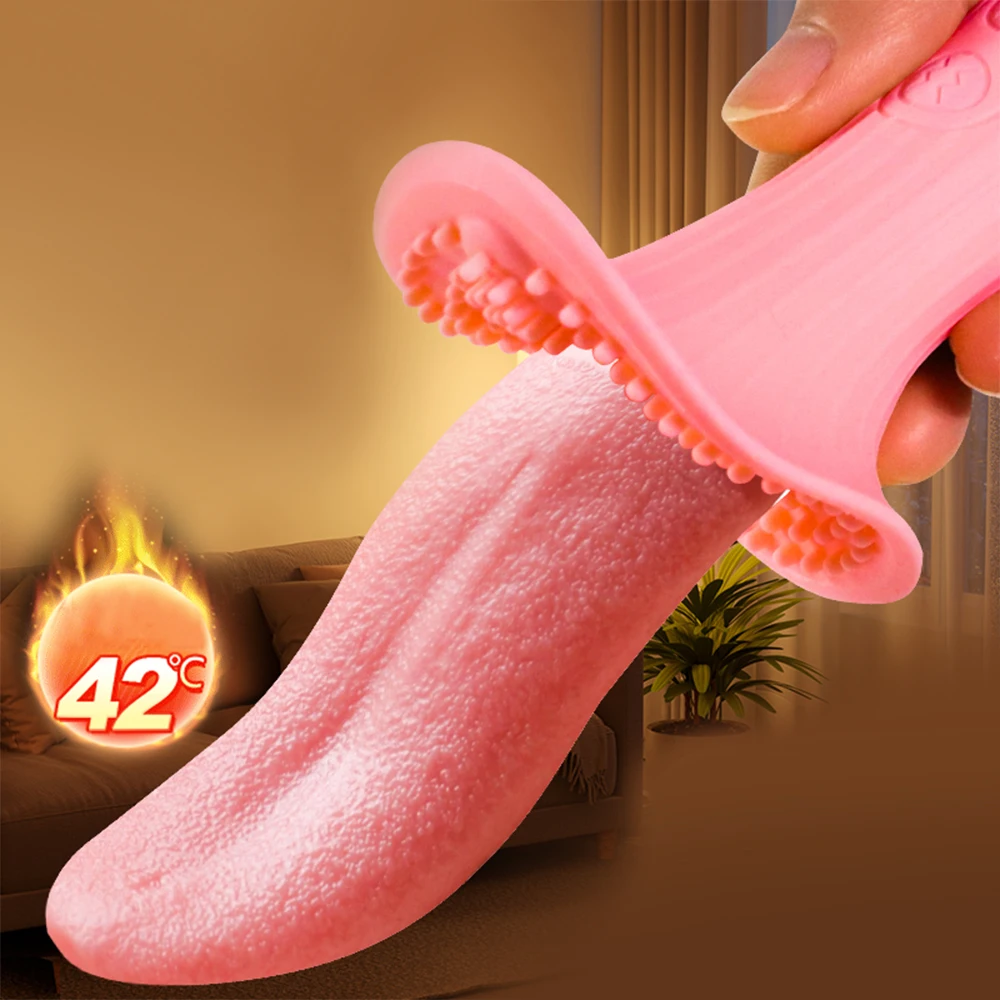 Tongue Licking Vibrator Sex Toys for Women Clitoral Stimulator Nipple Massager G spot Vibrator Female Masturbator Sex Shop