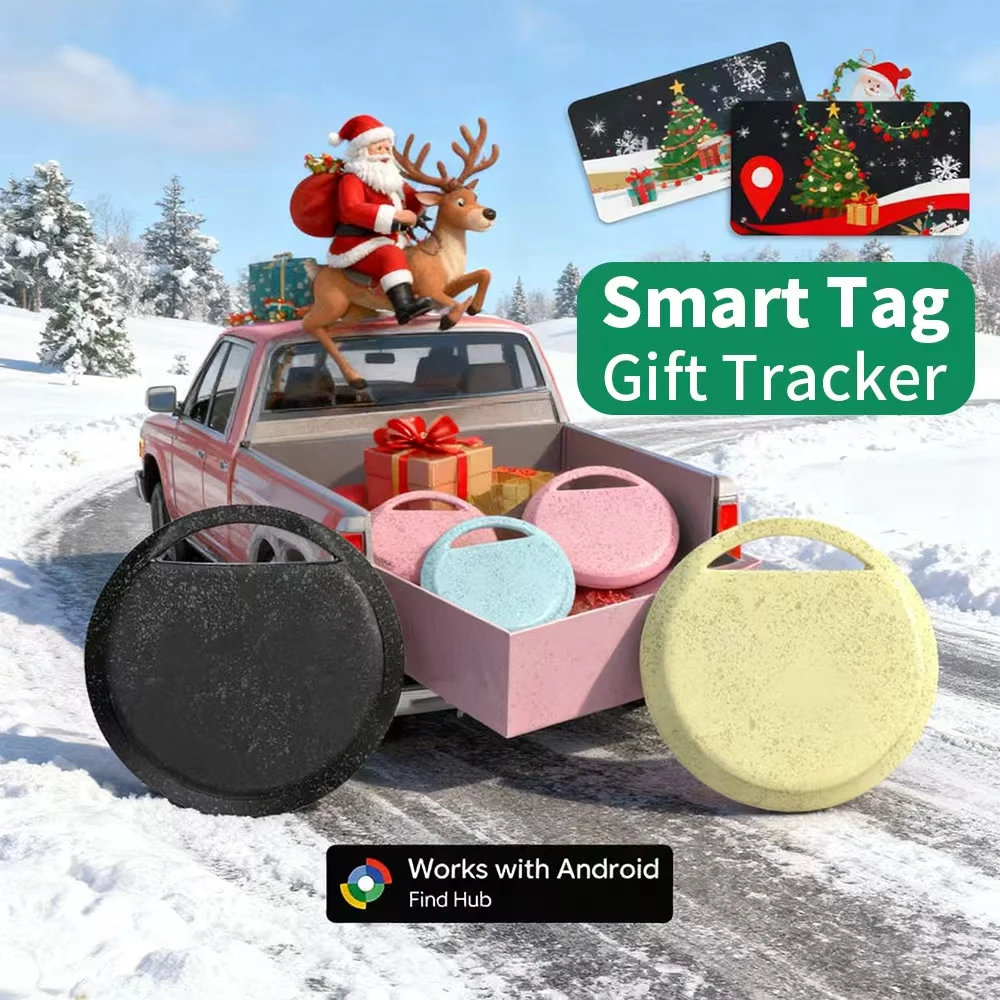 Localizador Android ecológico, 4 Uds., aplicación Hub de Google Find, rastreador de posicionamiento remoto, etiqueta de artículos para el hogar de regalo para Samsung Xiaomi GMS
