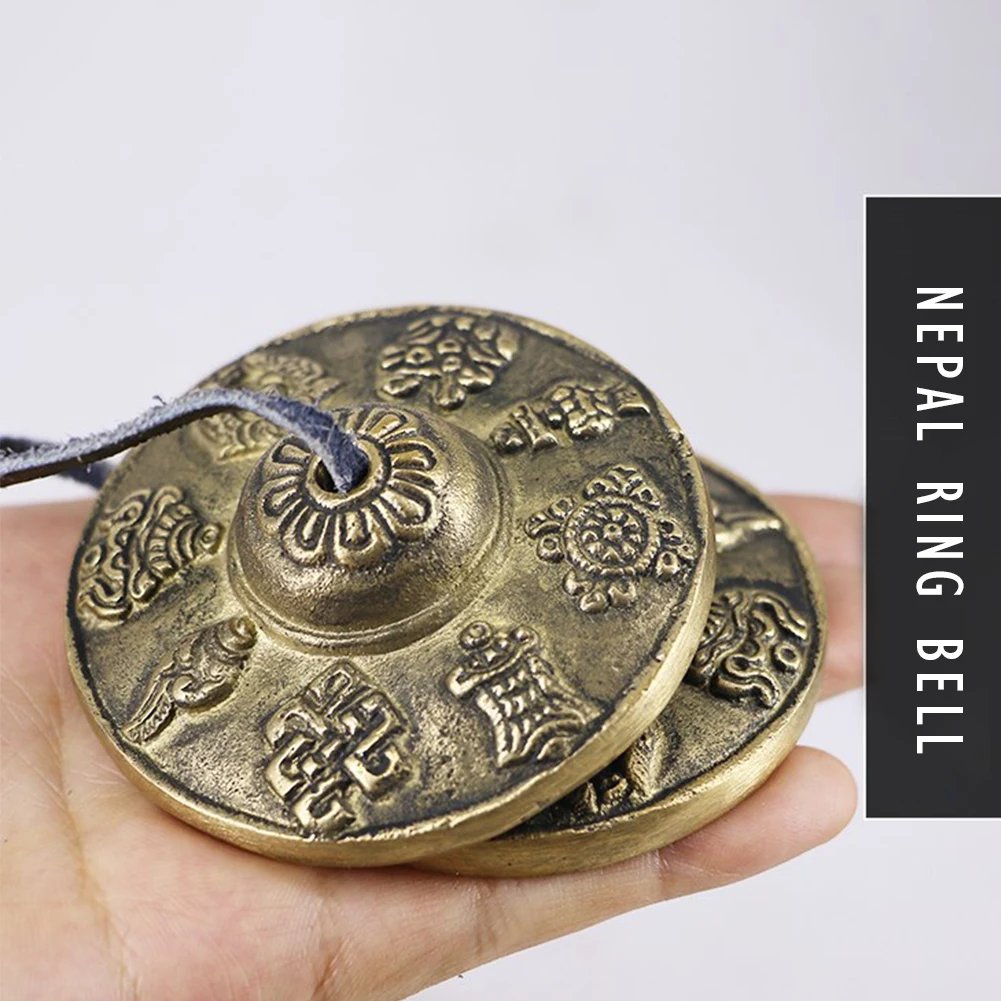 Tibetan Tingsha Cymbals Portable Tibetan Meditation Tingsha Cymbal Bell Mental Health Relief Easy To Play Family Friends Gift