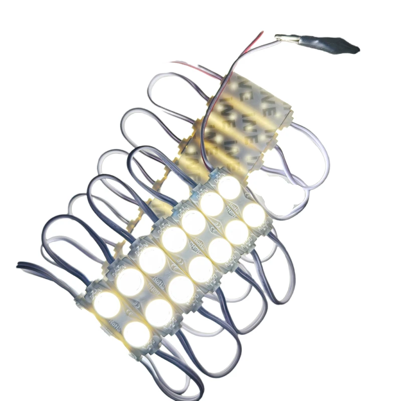 20pcs LED Module Light 2835 Indoor Outdoor Injection Waterproof Sign Backlight DC12V Shop Advertising Letter Signboard Lamp