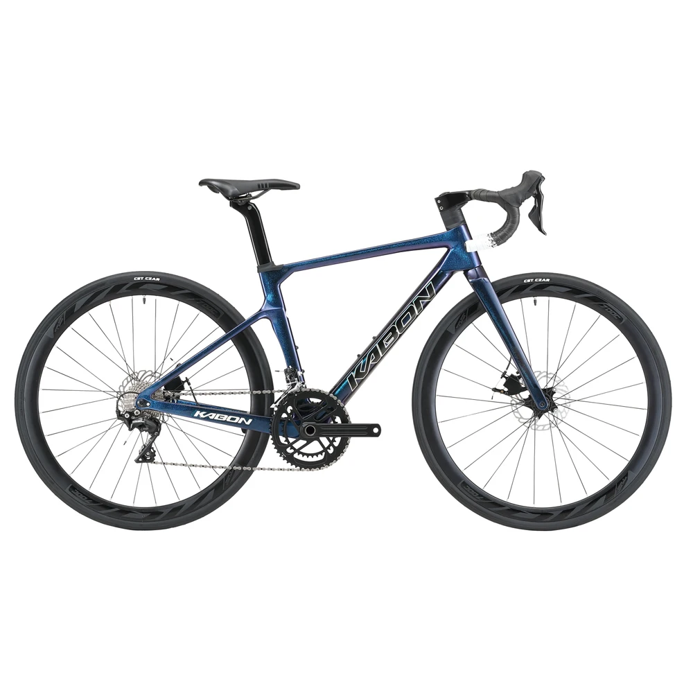 KABON 700C Carbon Fiber Frame Road Bike with Shimano ULTEGRA R8000 Disc Brake Racing Bicycle for Men and Women