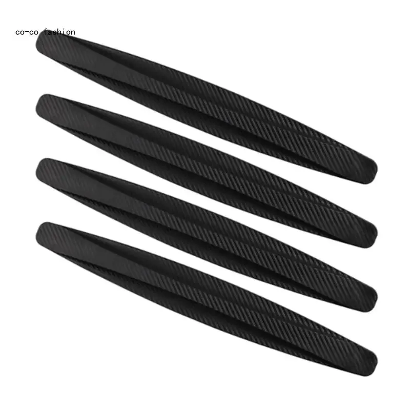 517B 4Pcs Car Guards Protectors Black Scratch Guard for Car Stickers