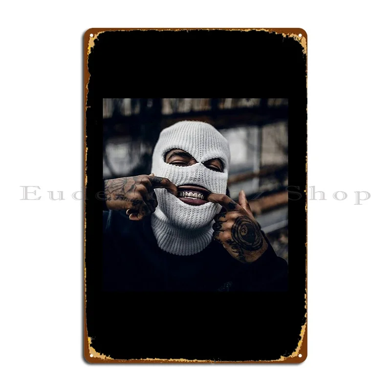 Rap Gangsta Style Metal Plaque Poster Rusty Wall Mural Cinema Printing Tin Sign Poster