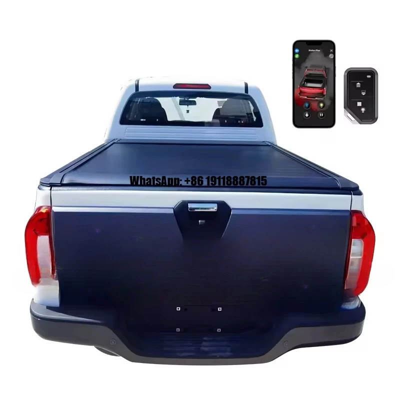 

Electric Manual Retractable Folding Tonneau Cover Rear Trunk Lid Tray Bed Cover with Roll Function Waterproof for Foton