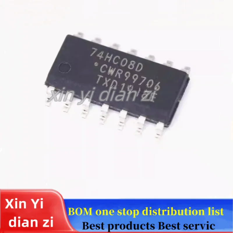 10pcs/lot 74HC08D 74HC08 SOP14 ic chips in stock