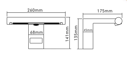 Robinet d'eau avec sèche-main, certification Ce, avec filtres Hepa
