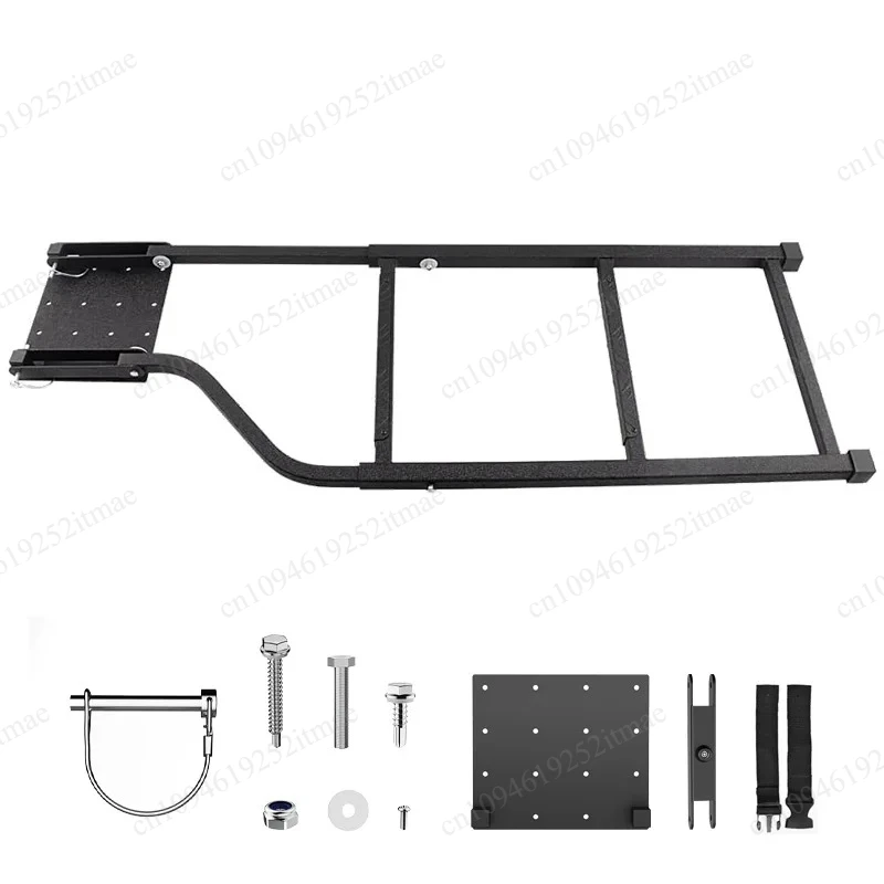 Foldable Aluminum Alloy Rear Step Pedal Universal Pickup Off-road Rear Bumper Tail Ladder