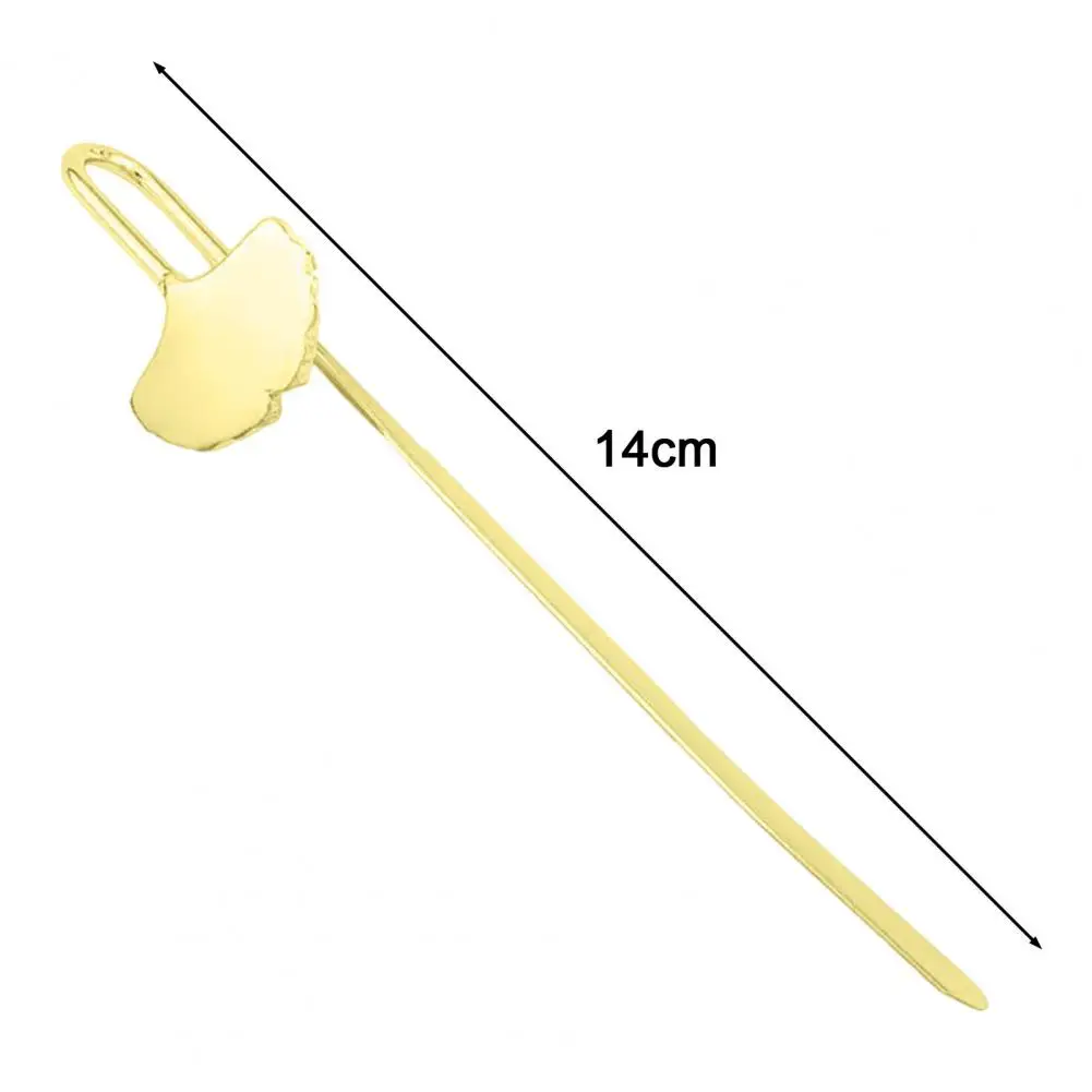 Pembatas Buku baca Ginkgo berbentuk daun terukir pembatas buku logam tahan lama penanda halaman buku untuk pecinta buku