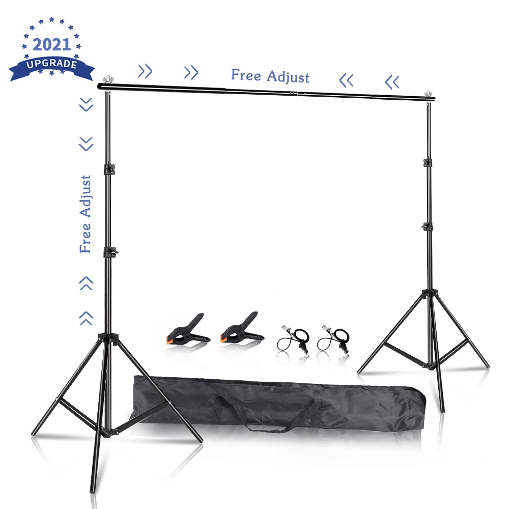 Background Stand Photography Support System Adjustable Stand Background Backdrops Photo Studio Kit Chromakey Green Screen Frame