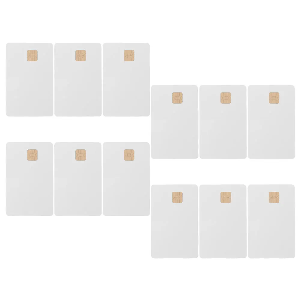 12 pezzi di carta IC in PVC vuoto sistema di controllo accessi intelligente tag chiave hotel aziendale carte bianche con chip