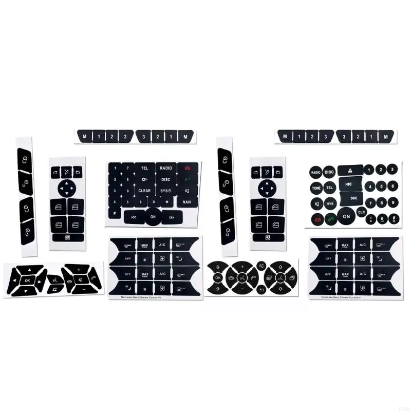 

2025 New Car Knob Repair Sticker Front Control Button Decals For W204 S204 Interior Trim