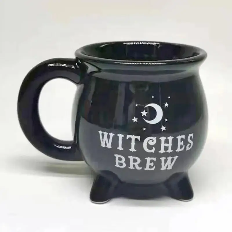 tasse-a-cafe-chaudron-en-ceramique-noire-avec-logo-imprime-personnalise-tasse-de-sorciere-d'halloween-clerose-ante