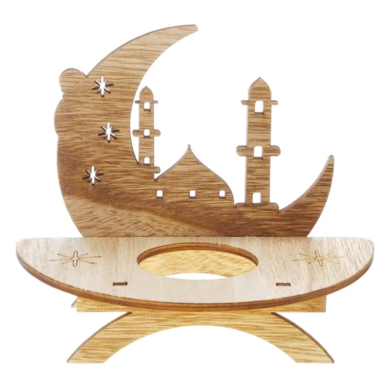 

ABMK Wedding Candle Holder Retro Color Wooden Classic Craft Candle Holder Wedding Home Dinner Decoration