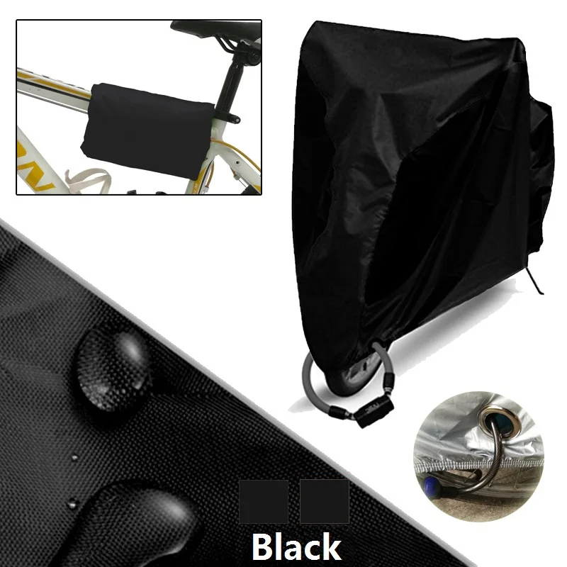 210D Oxford-Stoff, verdickte Fahrradabdeckung, Regenschutz, staubdicht, sonnenschutz, Abdeckung für Rennräder und Mountainbikes, Sonnenschutz-Fahrradabdeckung mit Schloss – Detail 10