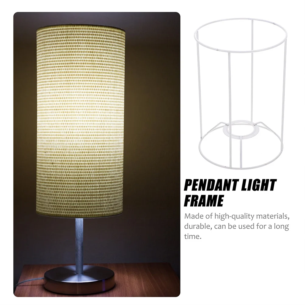 

Pendant Lampshade Frame Metal Lamp Shade Bracket Replacement DIY Lampshade Maker Light Shade Holder for Desk Table