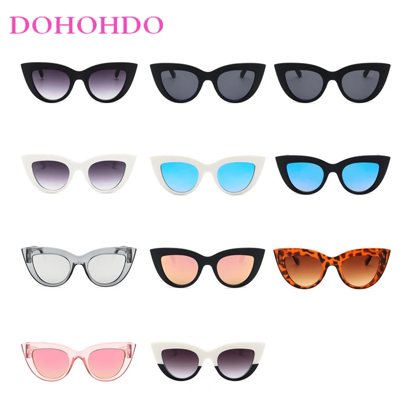 Trendy Fashion Cat Eye Glasses Women Vintage Brand Designer Driving Shades Summer Traveling Shades Sunglasses Female UV400 Оч