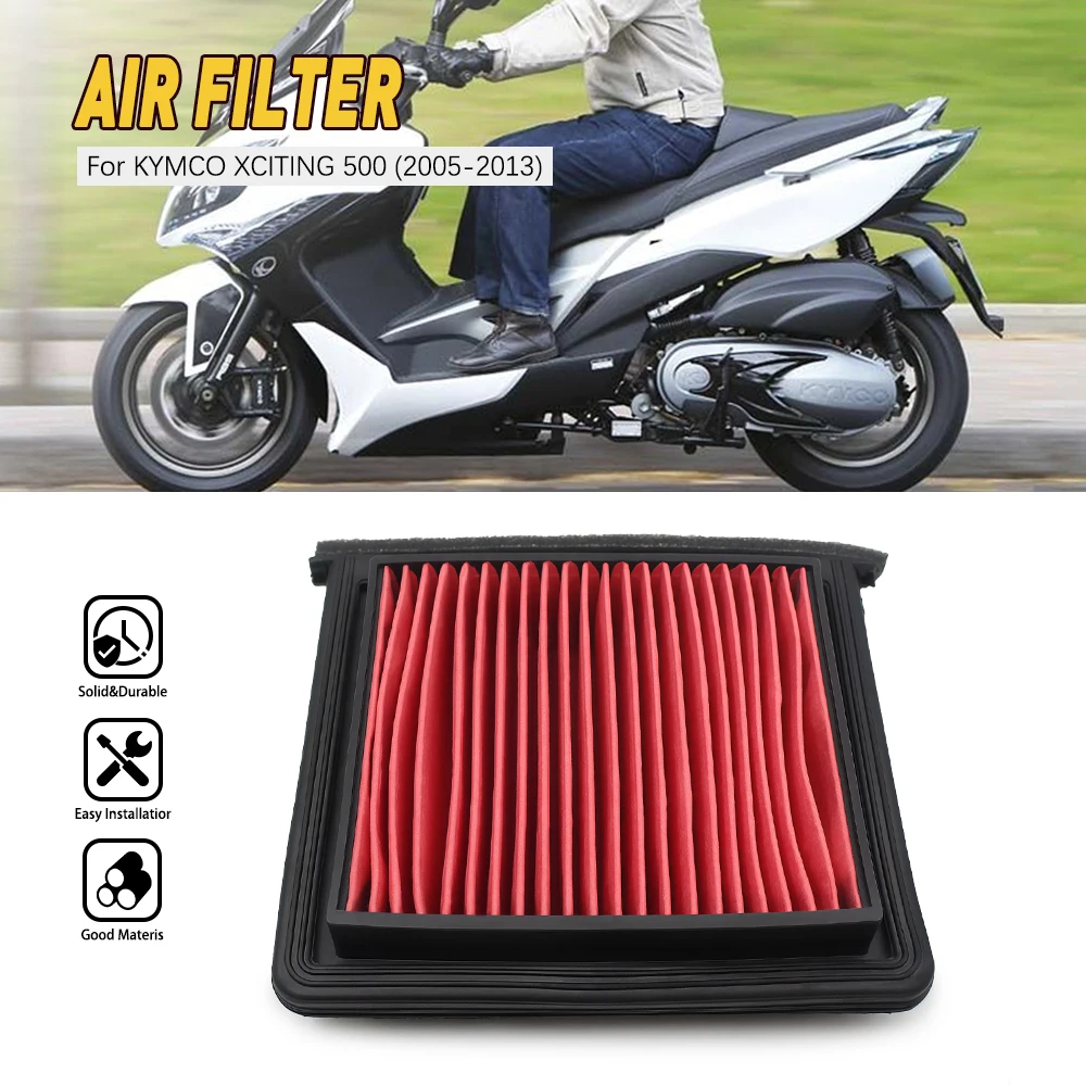 

For Kymco Xciting 500 2005 2006 500- i 2007-2009 500-i-Evo-ABS 2010-2013 500-R-i-ABS 2008-2013 Motorcycle Air Filter
