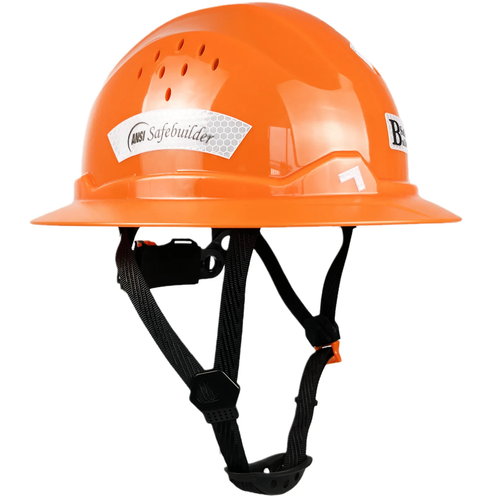 New Full Birm Hard Hat For Engineer Carbon Design Safety Helmet Reflective ANSI Z89.1 Vented Work Caps Industrial & Construction