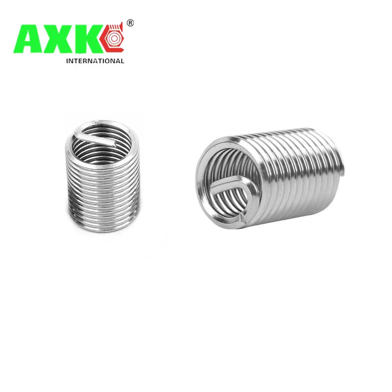 AXK 50pcs M10*1.0*3D m10 Wire Thread Insert Stainless steel m10 screw bushing ,Wire screw sleeve,Thread Repair