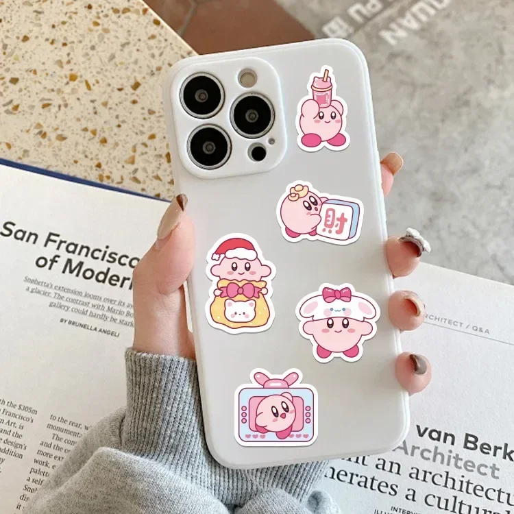 100 Stück Niedliche Kirby Anime Cartoon Aufkleber DIY Auto Motorrad Reisegepäck Gitarre Kühlschrank Laptop Graffiti Lustige Aufkleber Geschenk – Detail 4
