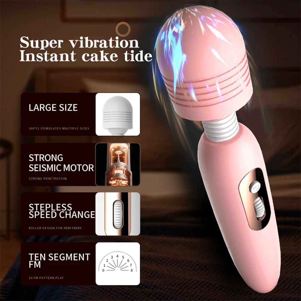 Magic Wand Massager AV Vibrators Big Magic Wand Massage Stick Sexy G Spot Clit Stimulator Vibrator Adults Sex Toys for Women