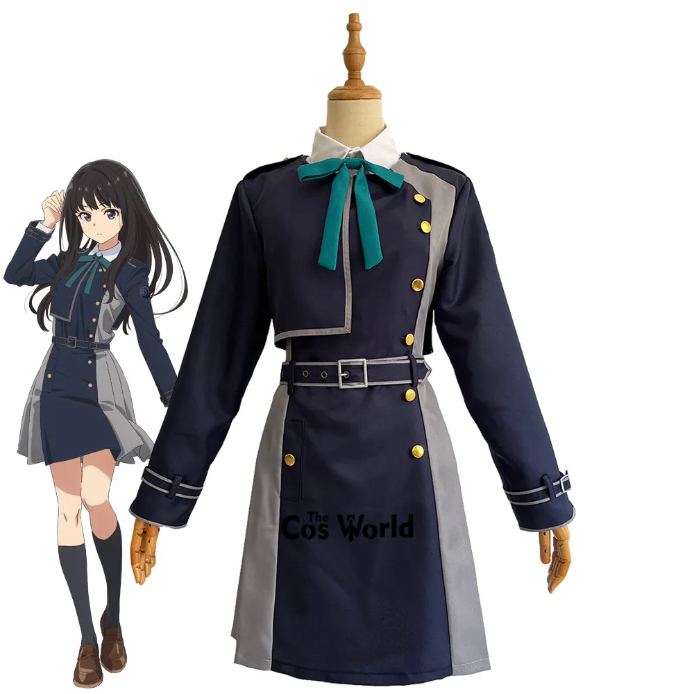 Lycoris Recoil Inoue Takina Uniform Outfits Anime Customize Cosplay Costumes